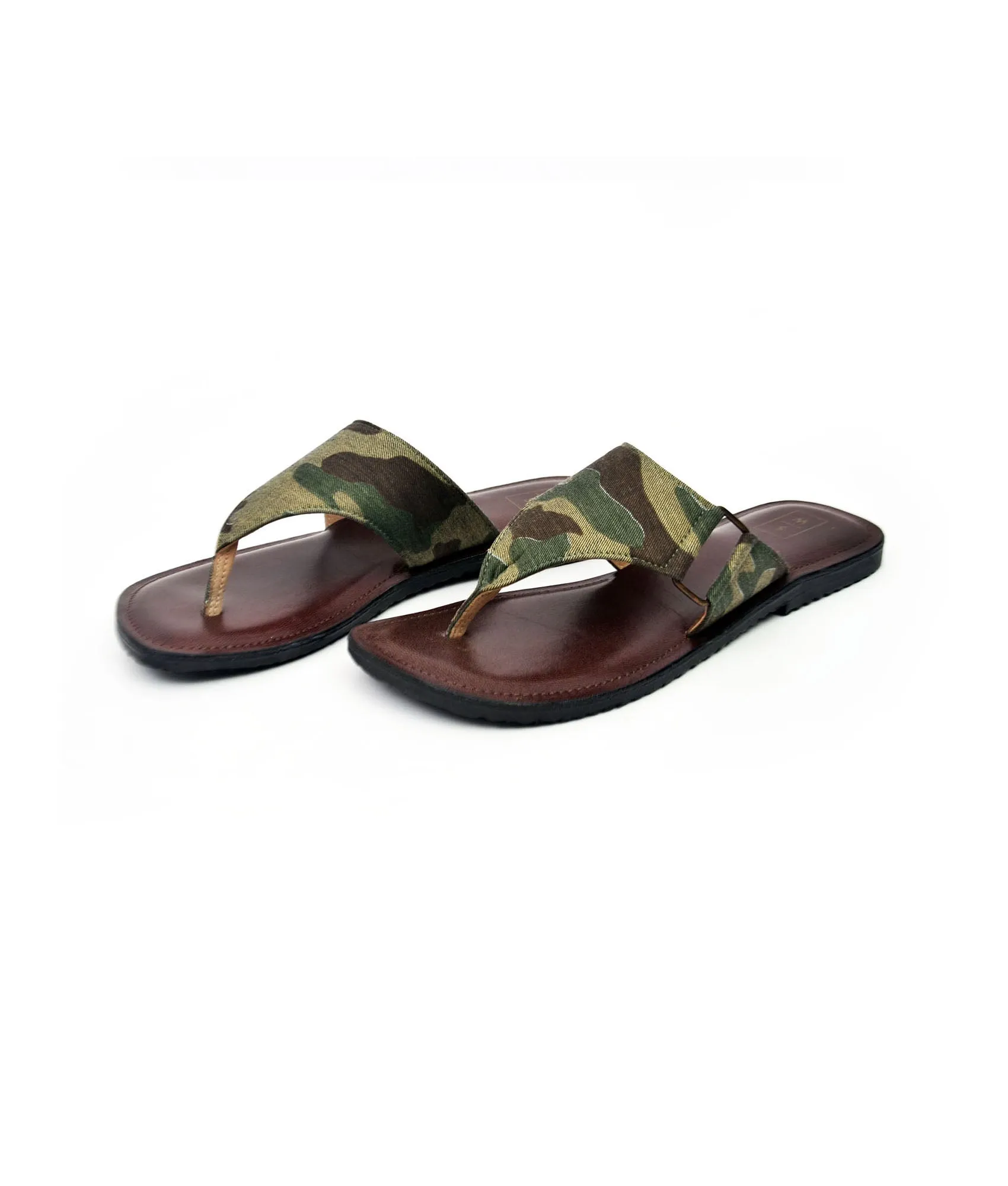 Ted Camouflage & Chocolate Men's Sandals