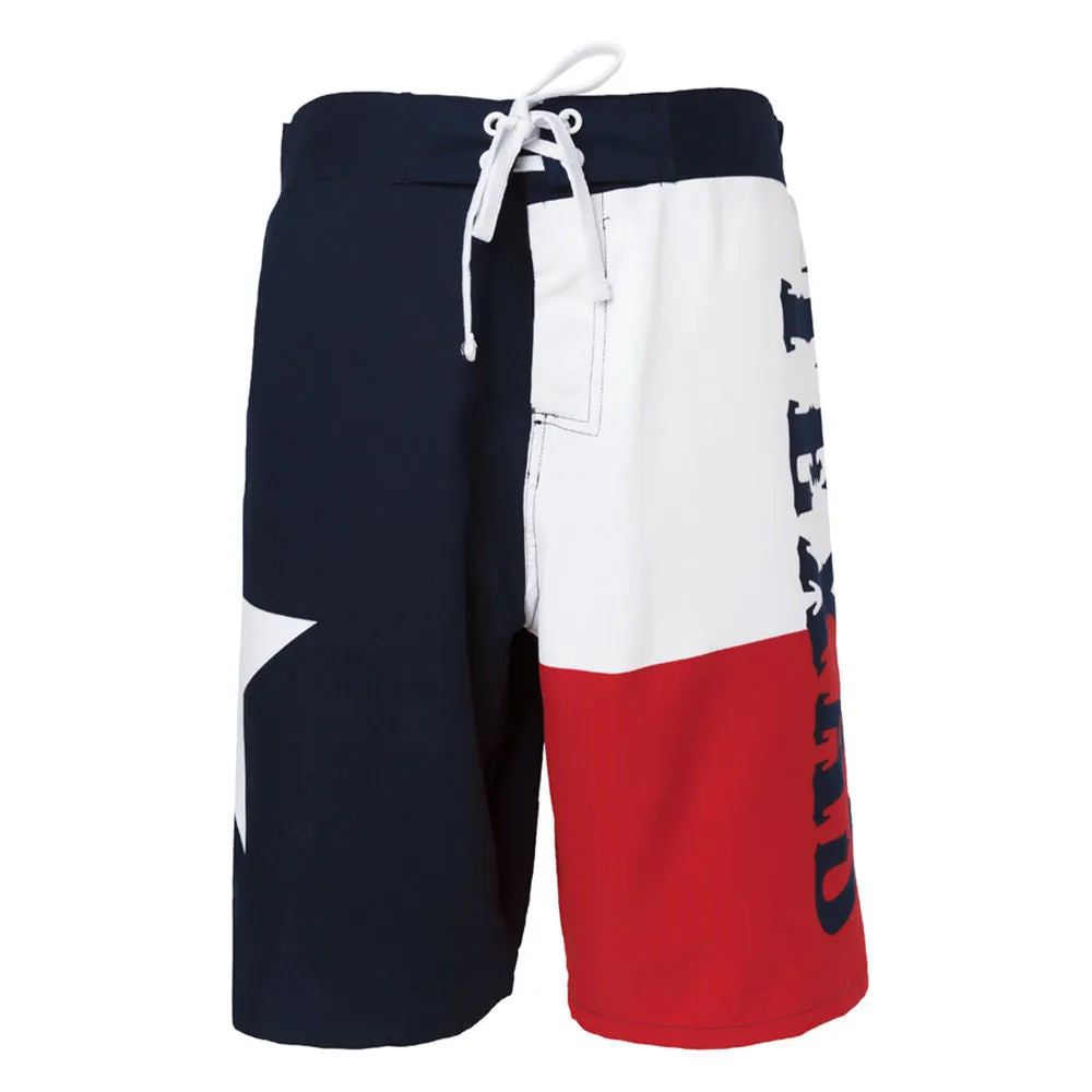 Texas Flag Lone Star State Men's Board Shorts Swim Trunks