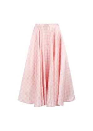 The Ballroom Skirt in Pink Gingham