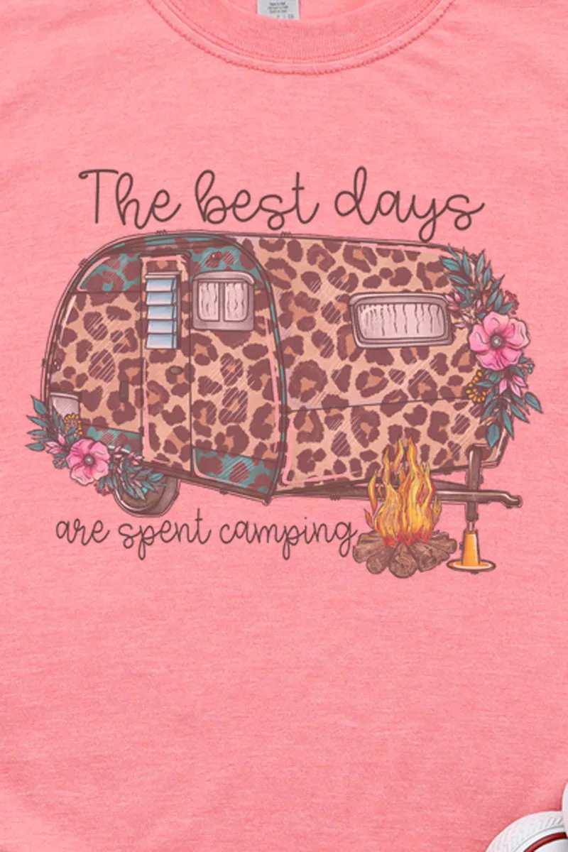 The Best Days Are Spent Camping Softstyle Adult T-Shirt