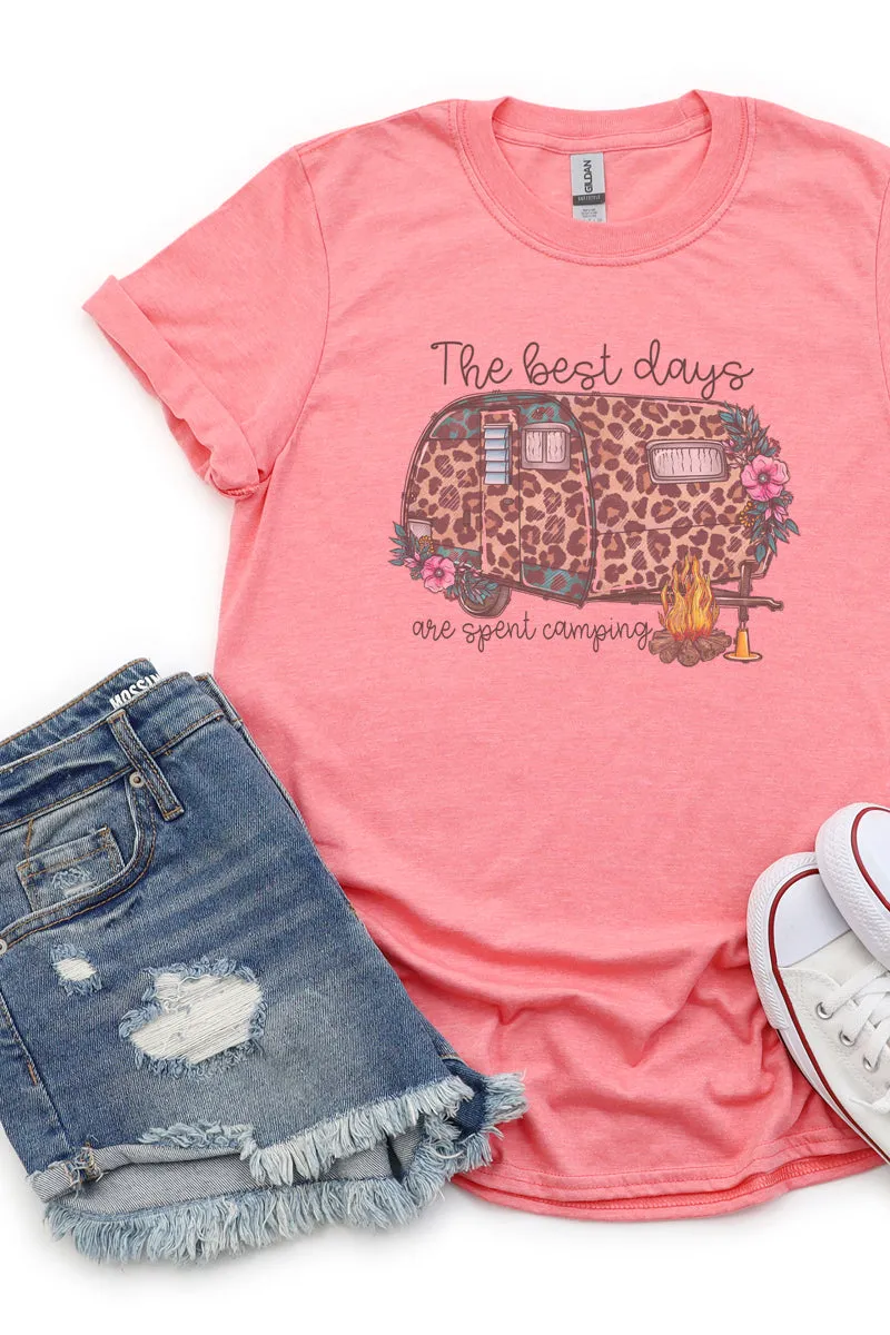 The Best Days Are Spent Camping Softstyle Adult T-Shirt