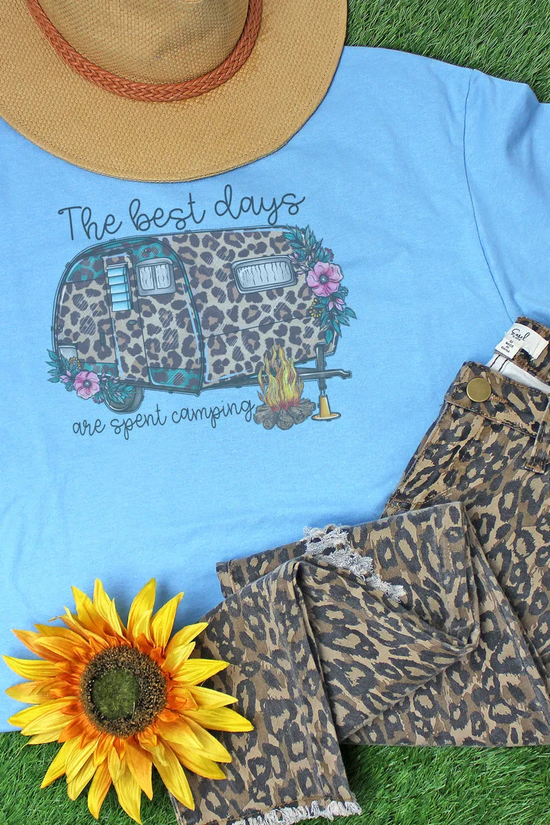 The Best Days Are Spent Camping Unisex Dri-Power 50/50 Tee