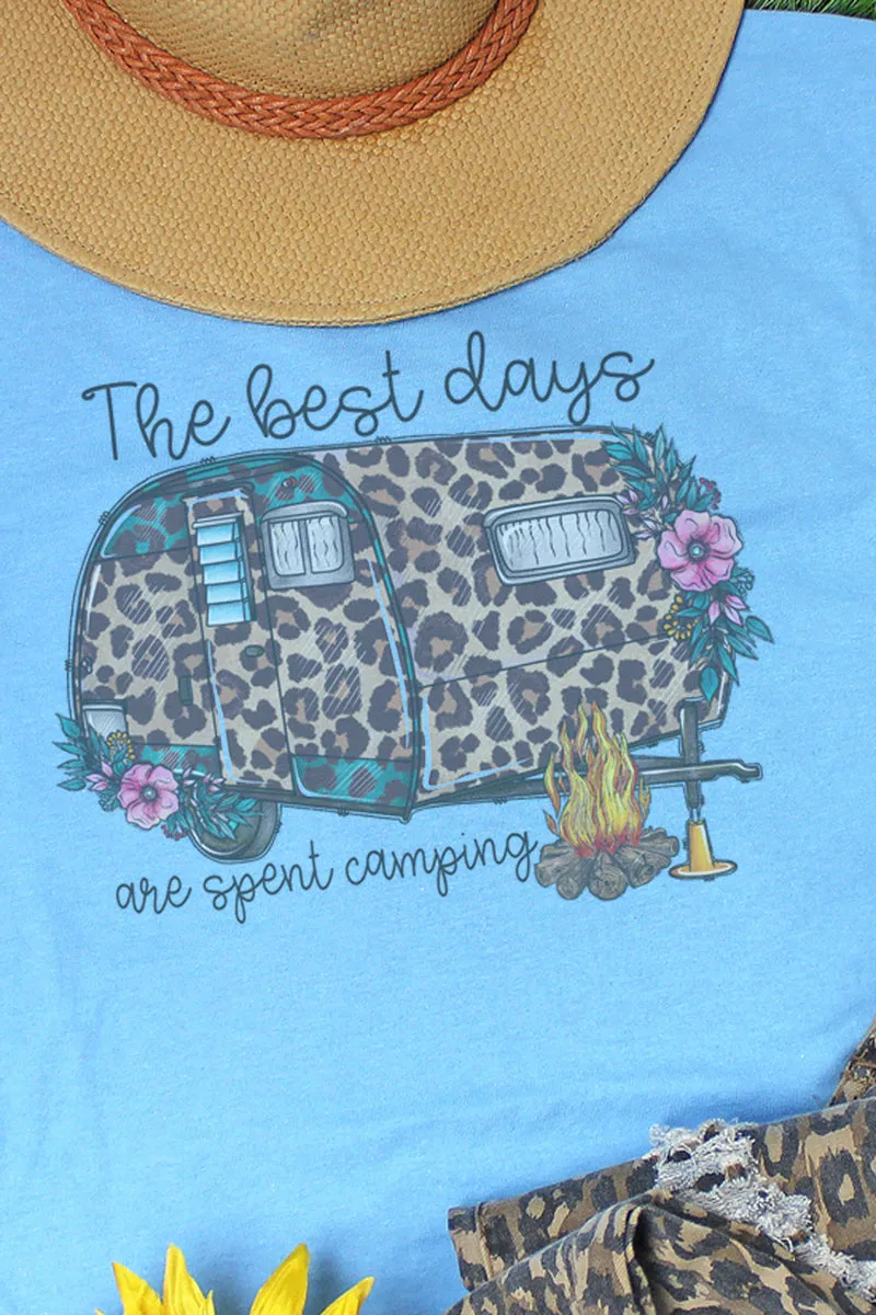 The Best Days Are Spent Camping Unisex Dri-Power 50/50 Tee