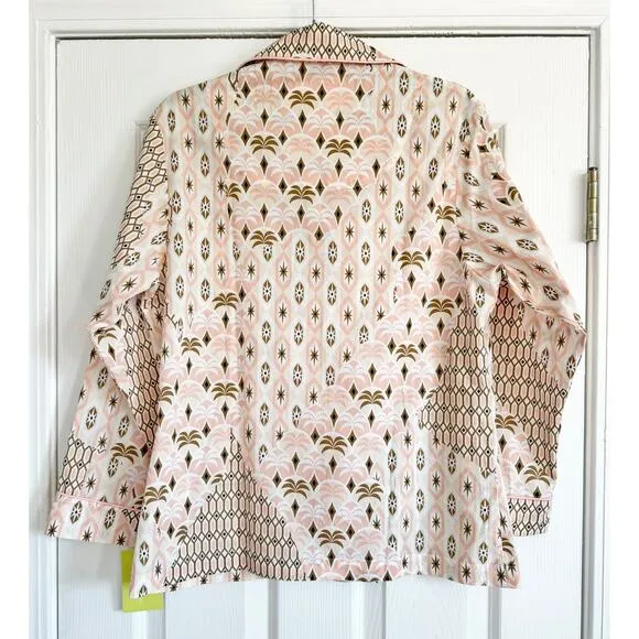 THE CAT’S PAJAMAS CABO LUXE PIMA LONG SLEEVED PAJAMA TOP