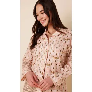 THE CAT’S PAJAMAS CABO LUXE PIMA LONG SLEEVED PAJAMA TOP