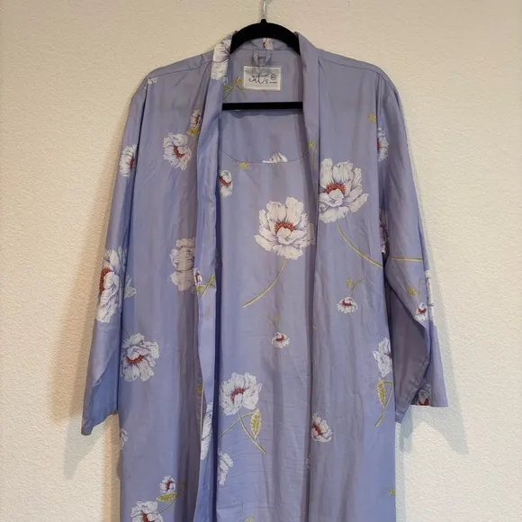 The Cats Pajamas Size M/L Isabella Luxe Pima Kimono Robe