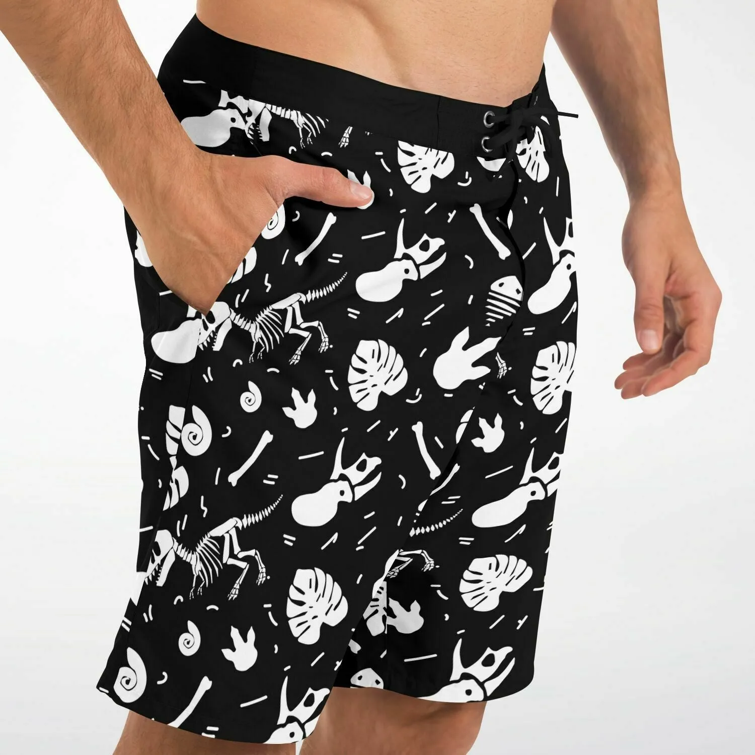 THE DINOSAUR FOSSIL BOARD SHORTS - FREE SHIPPING