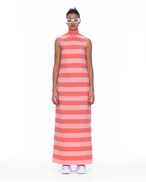 The Sleeveless Turtle Neck Dress : Stripe 10