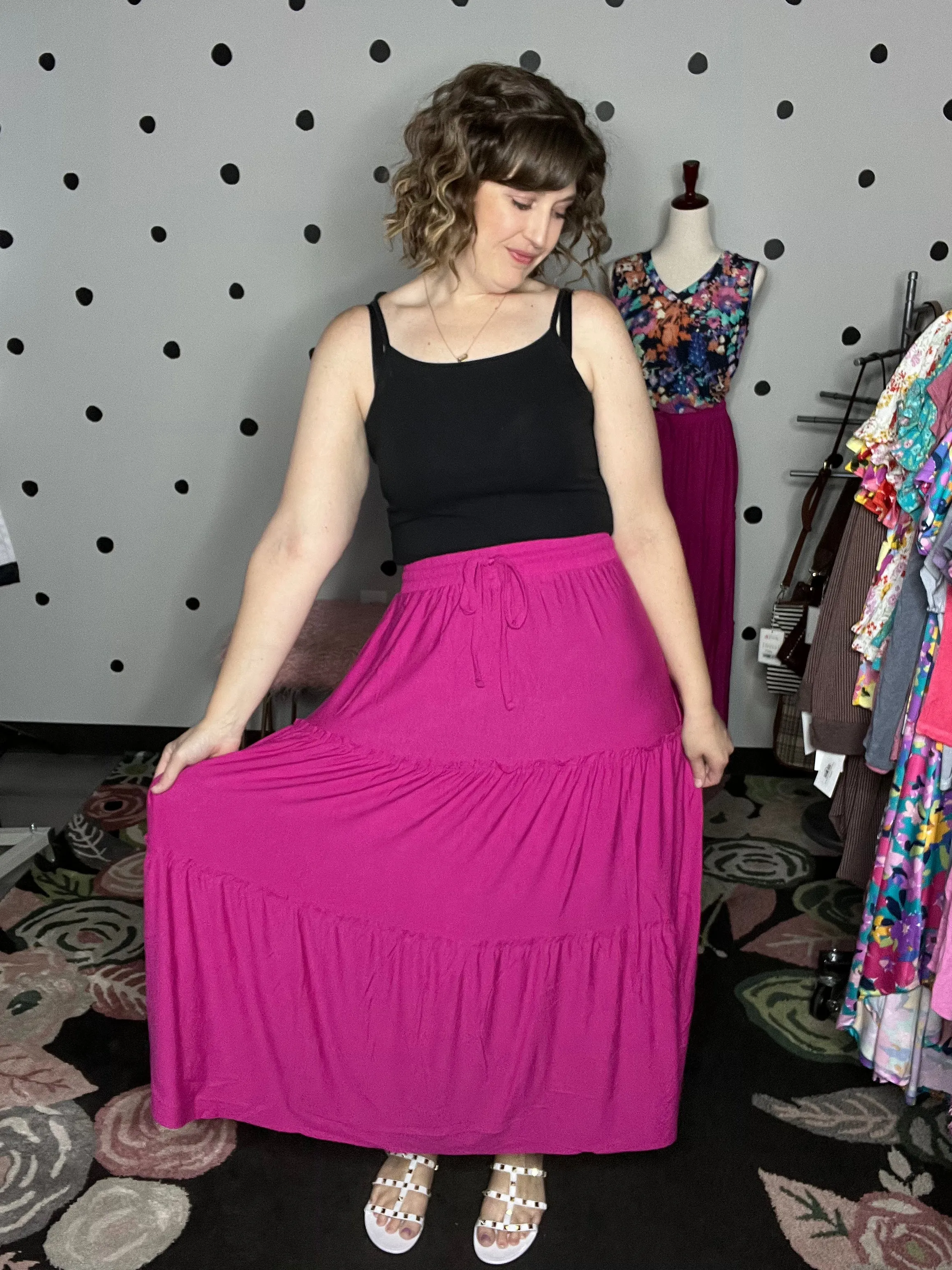Tiered Maxi Skirt
