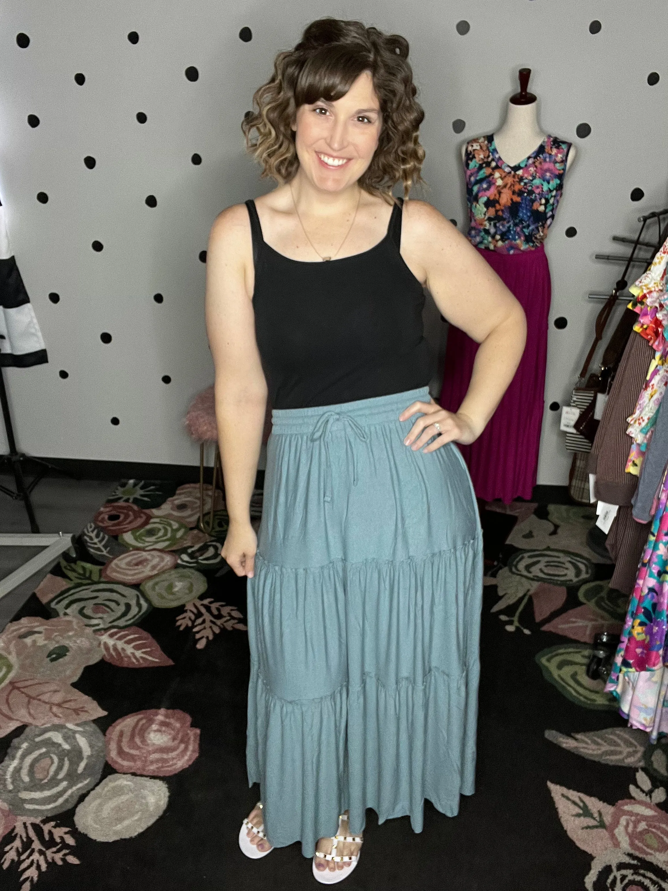 Tiered Maxi Skirt