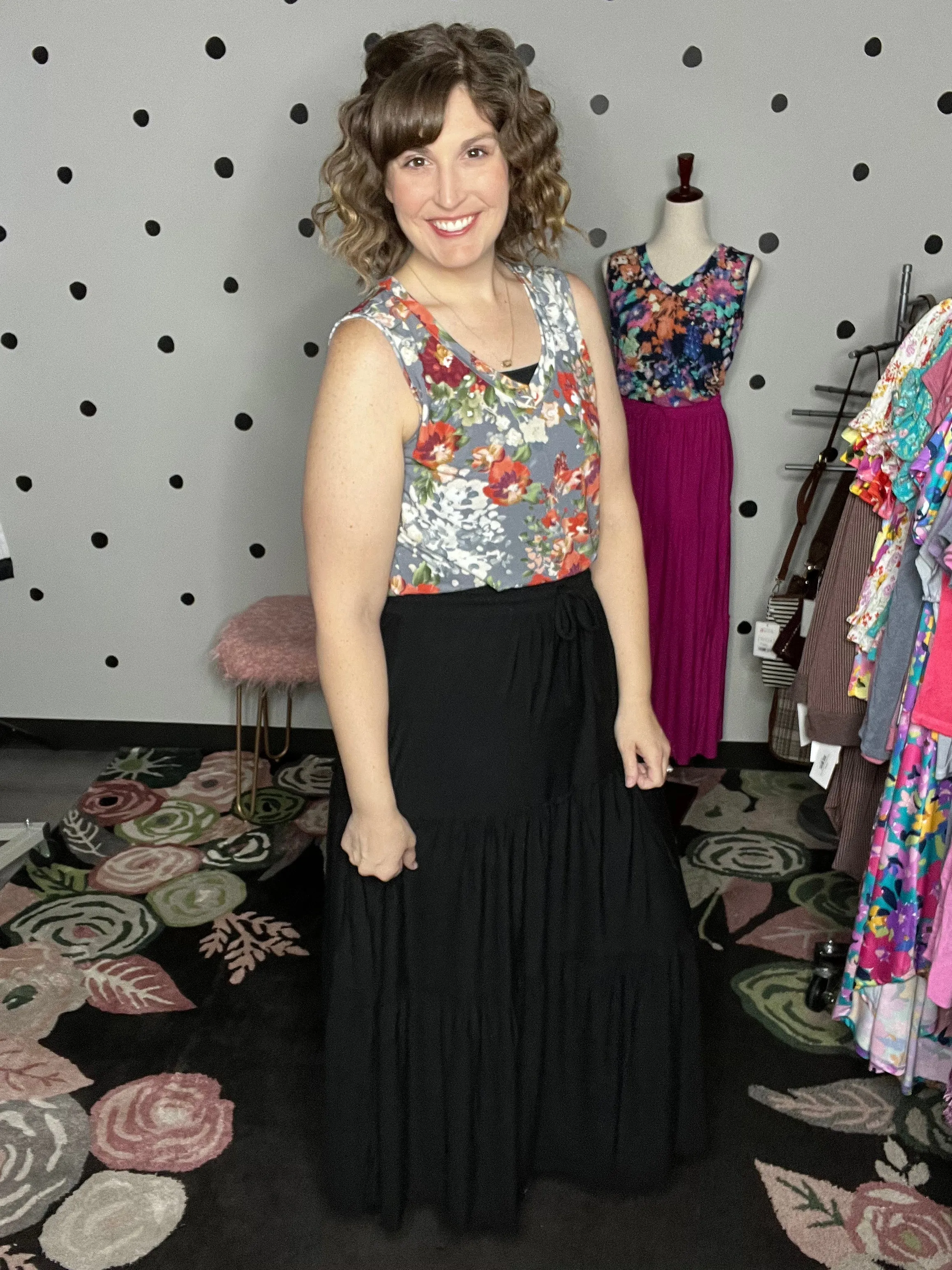 Tiered Maxi Skirt