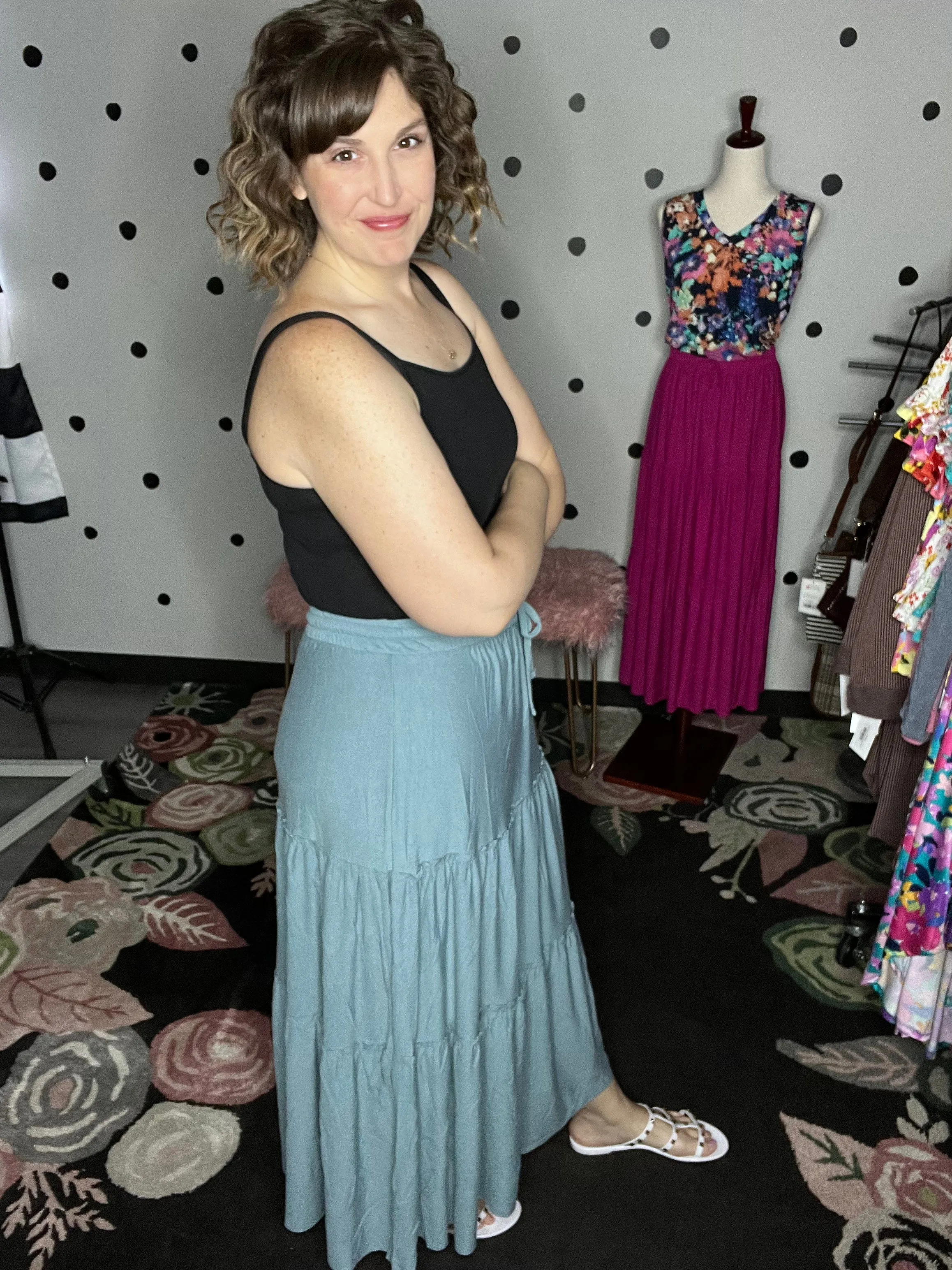 Tiered Maxi Skirt