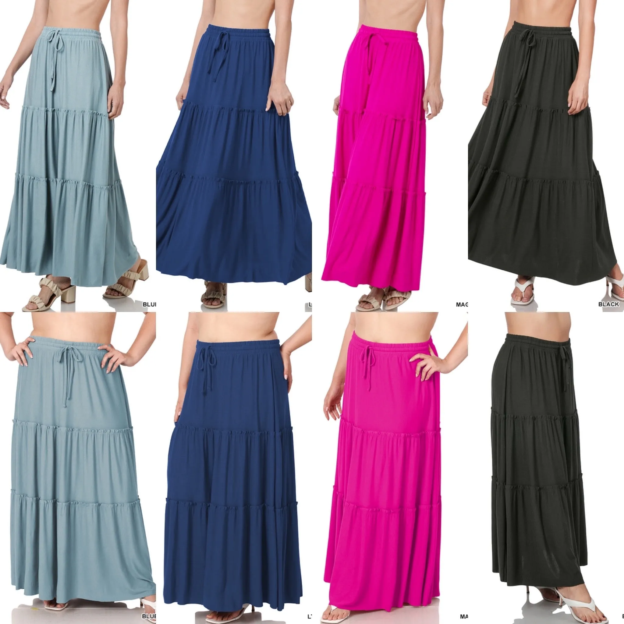 Tiered Maxi Skirt