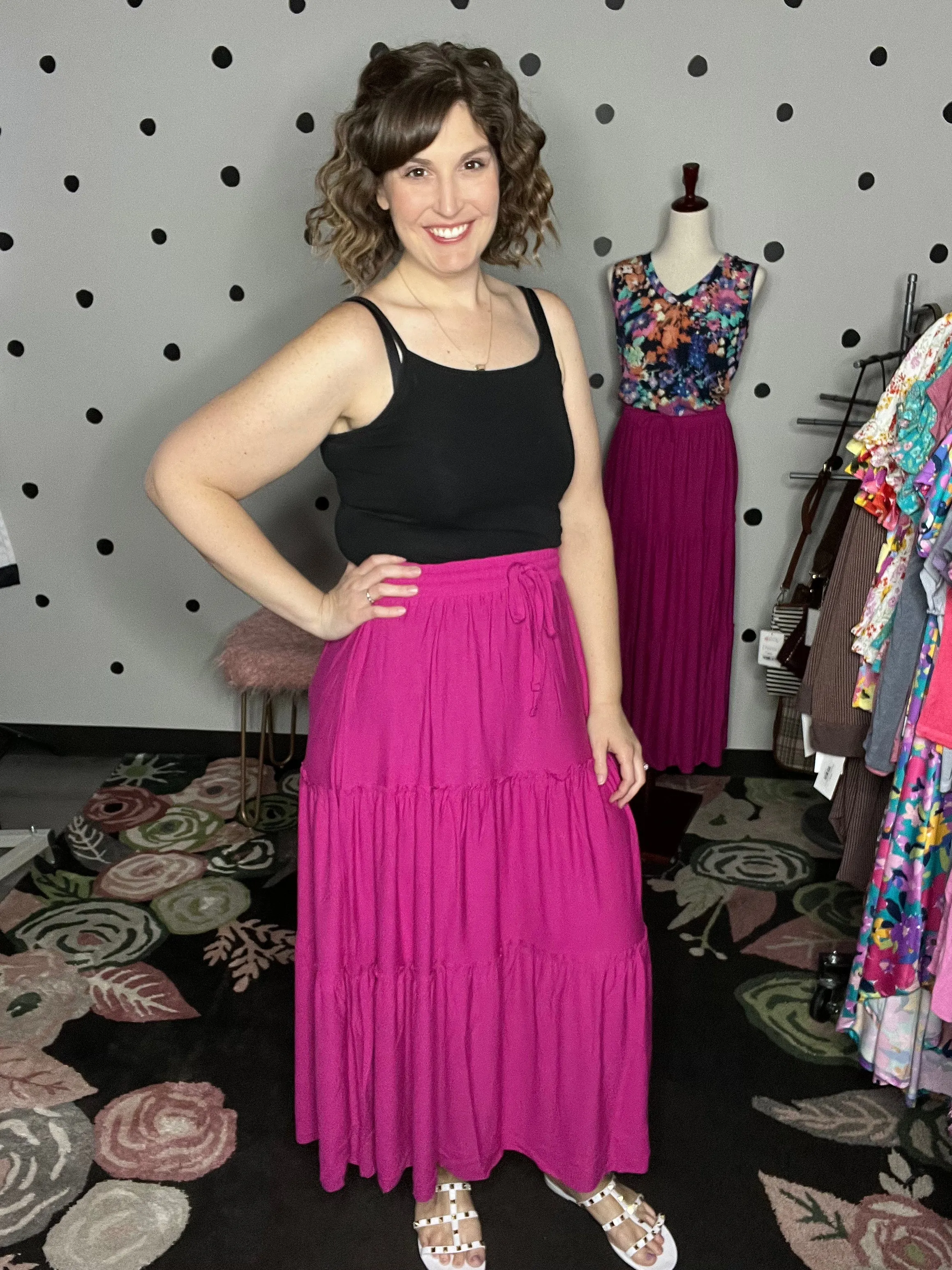 Tiered Maxi Skirt