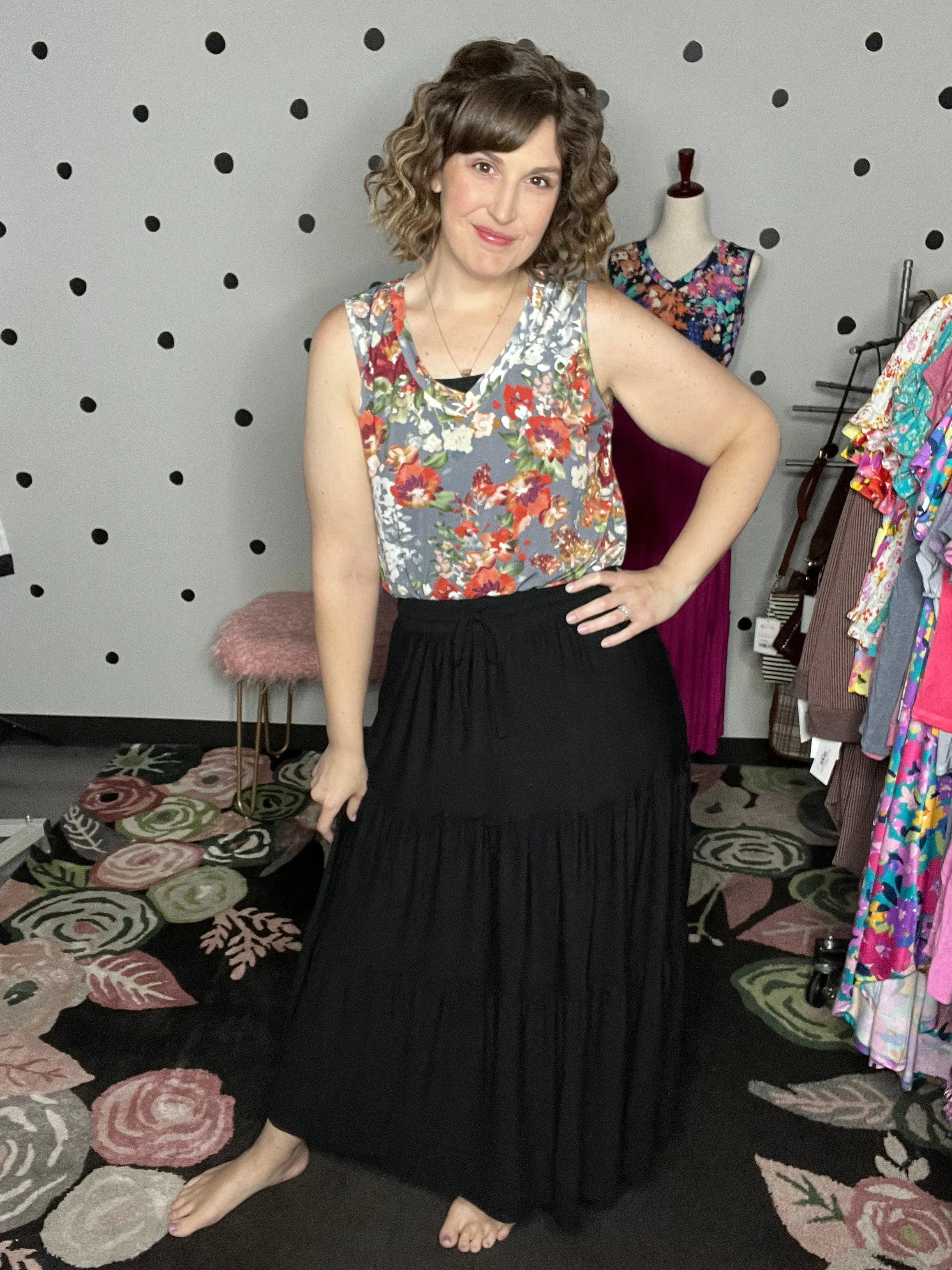 Tiered Maxi Skirt