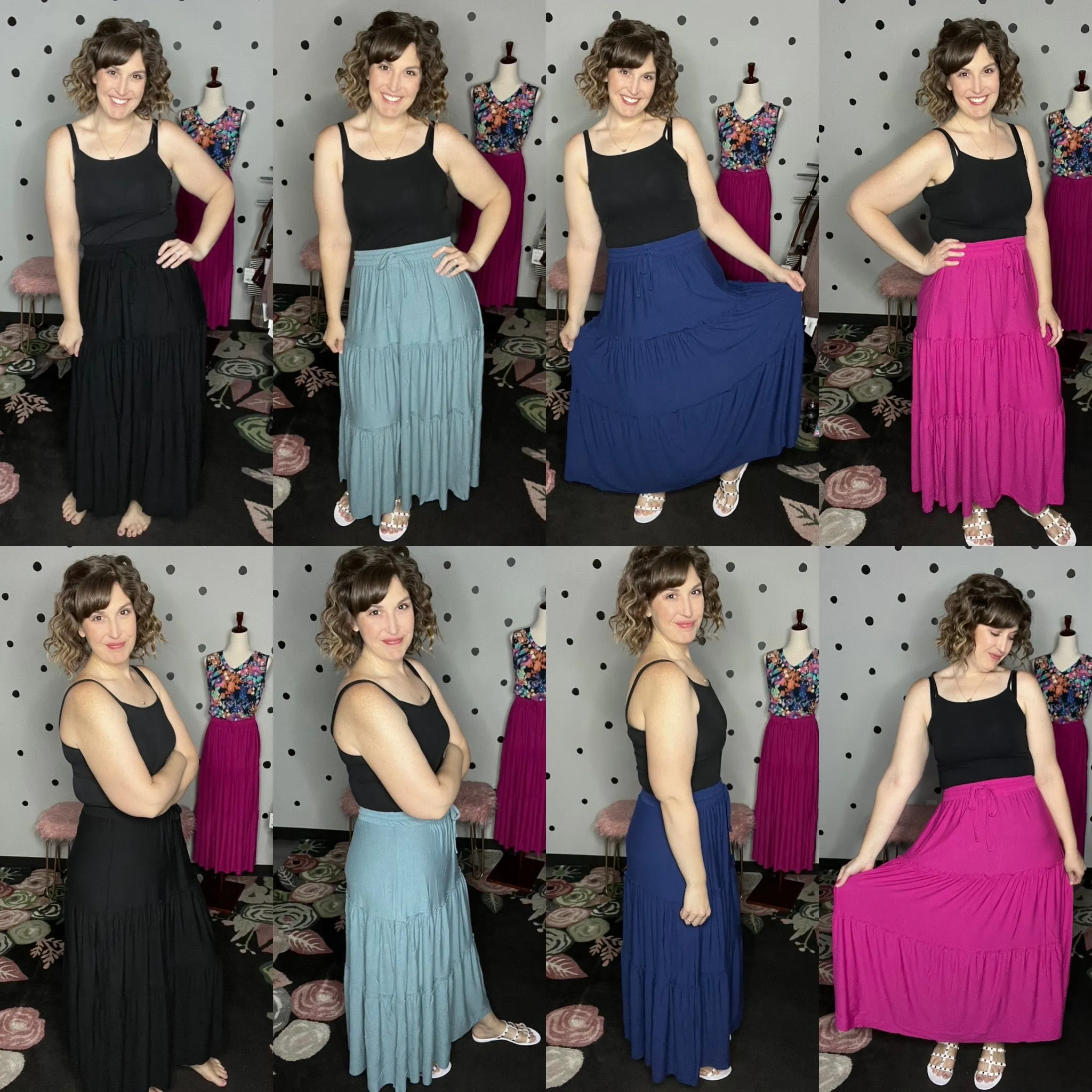 Tiered Maxi Skirt