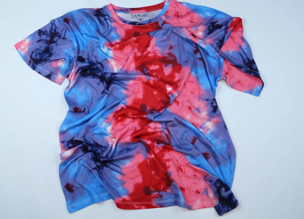 Tiered T-shirt Dress Pyjama (Colorful Pattern) PN:50035 Lovrl