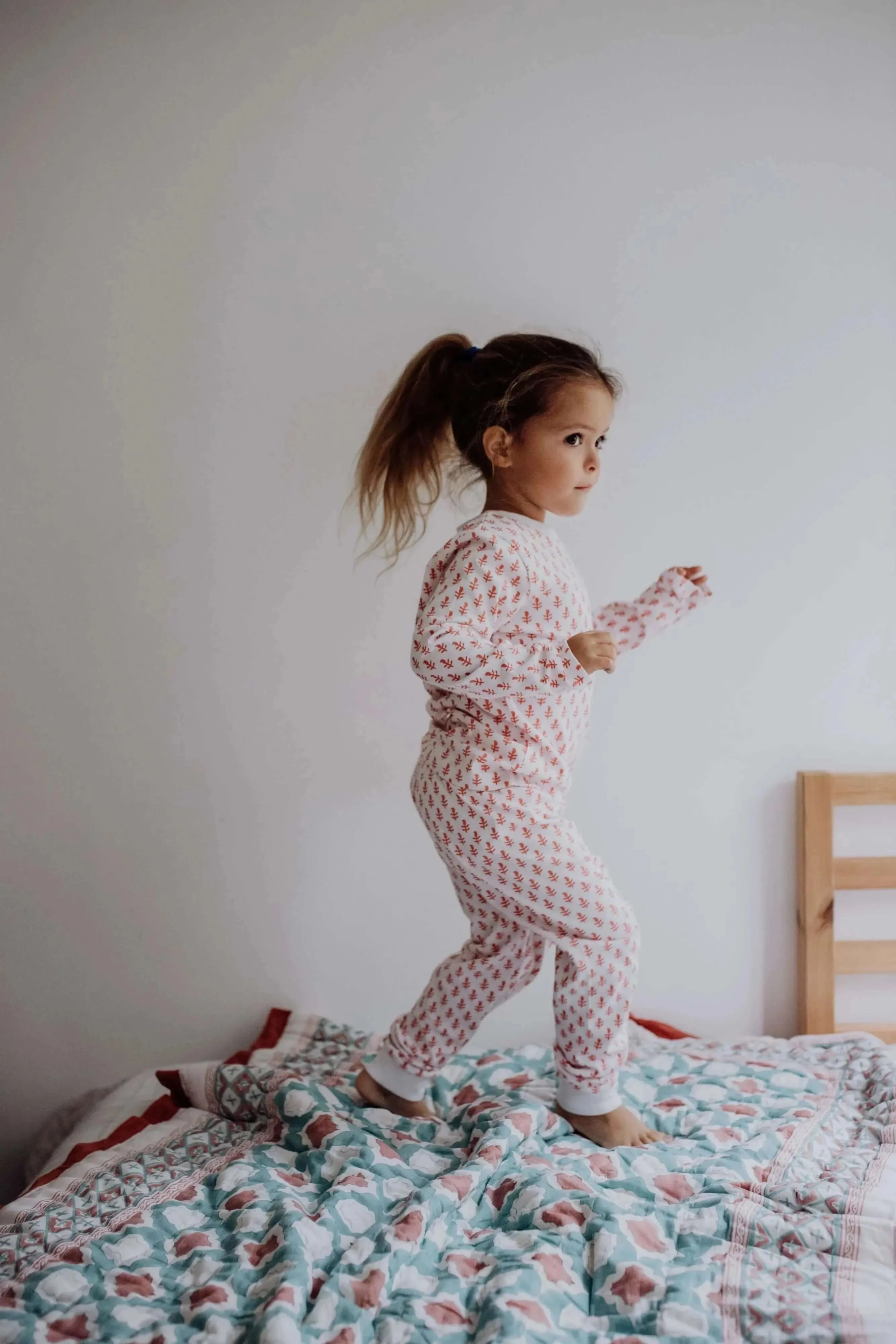 Toddler & Big Kid Organic Cotton Pajamas in Pink City