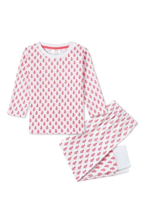 Toddler & Big Kid Organic Cotton Pajamas in Pink City