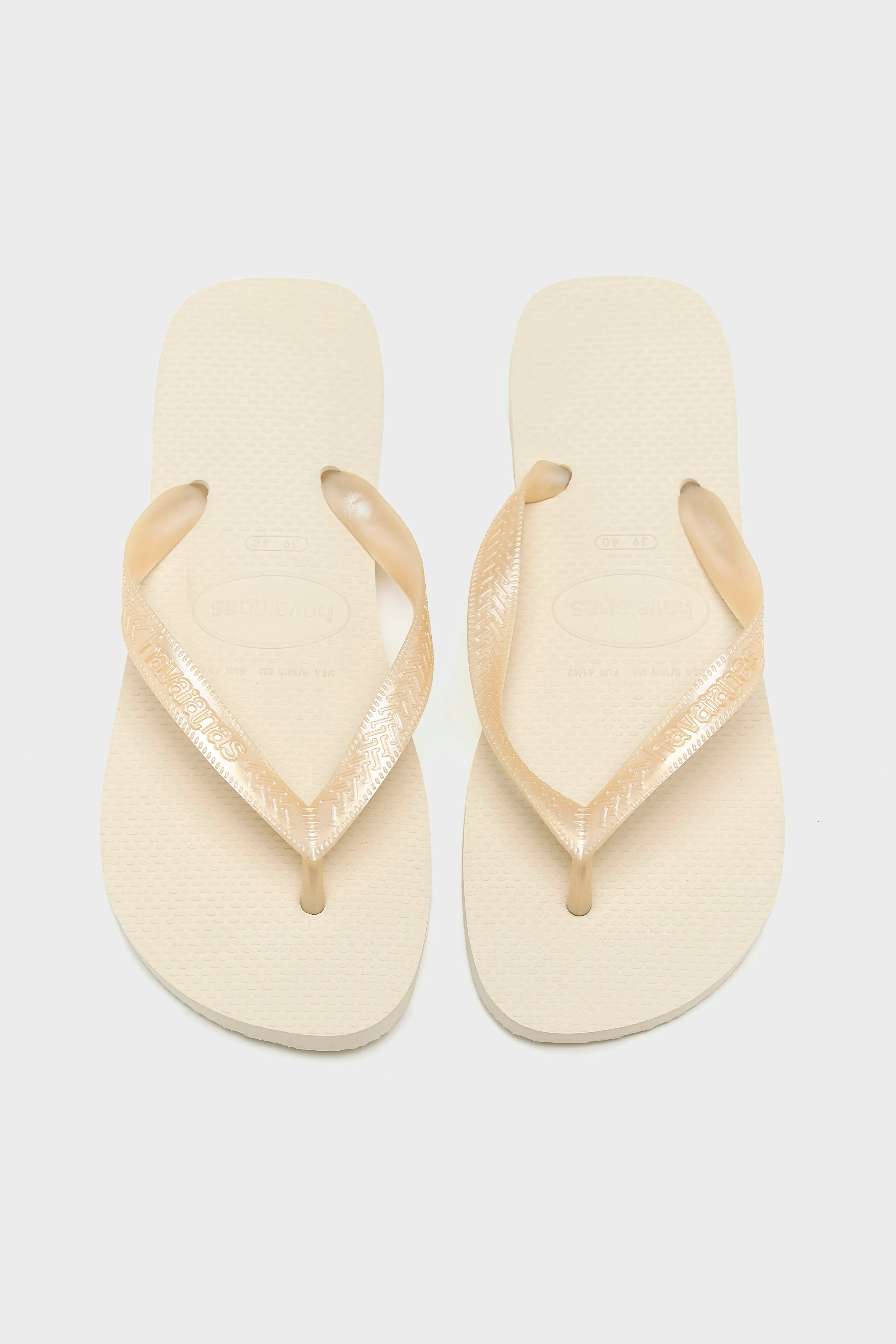 Top Senses Flip Flops for Women  (251 / W / ECRU)