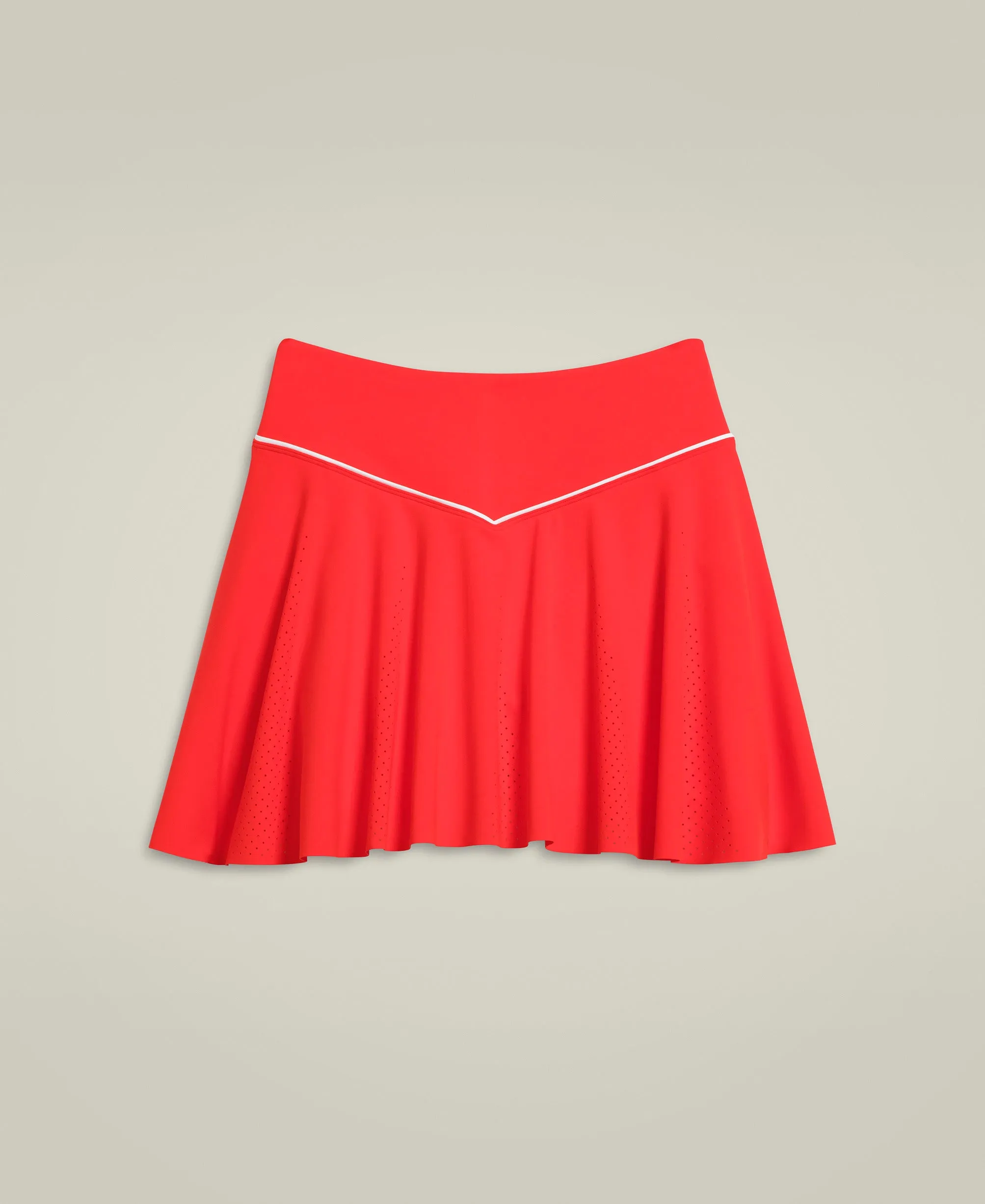 Tour Perforated Skirt - Infrared