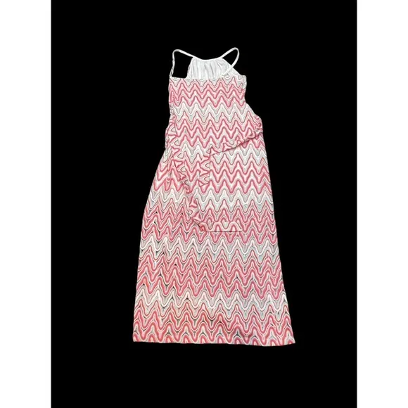 Trina Turk Knit Maxi Halter Dress Size 12 New Summer. Vacation, Tropical  Cruise