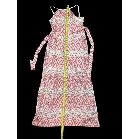 Trina Turk Knit Maxi Halter Dress Size 12 New Summer. Vacation, Tropical  Cruise
