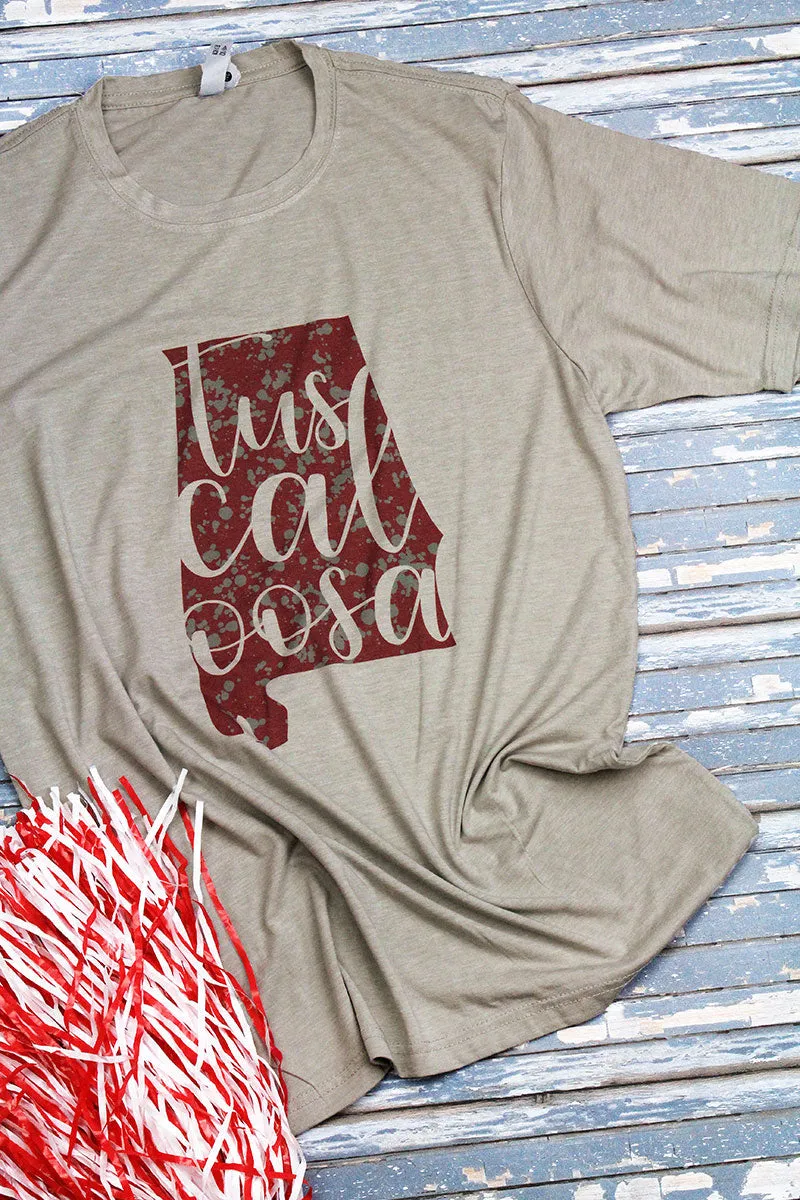 Tuscaloosa Splatter Poly/Cotton Tee