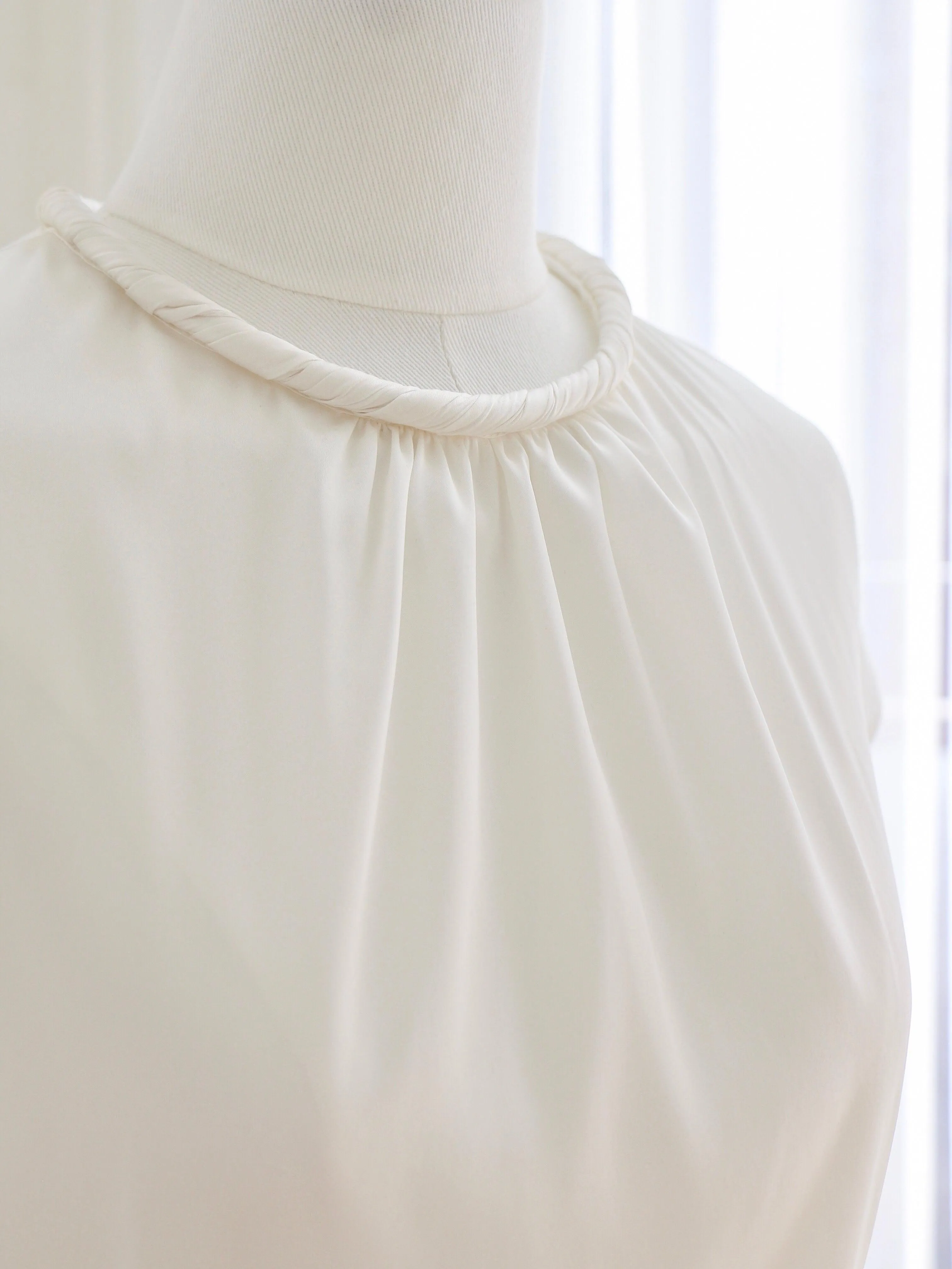 Twirl Acetate Satin Top