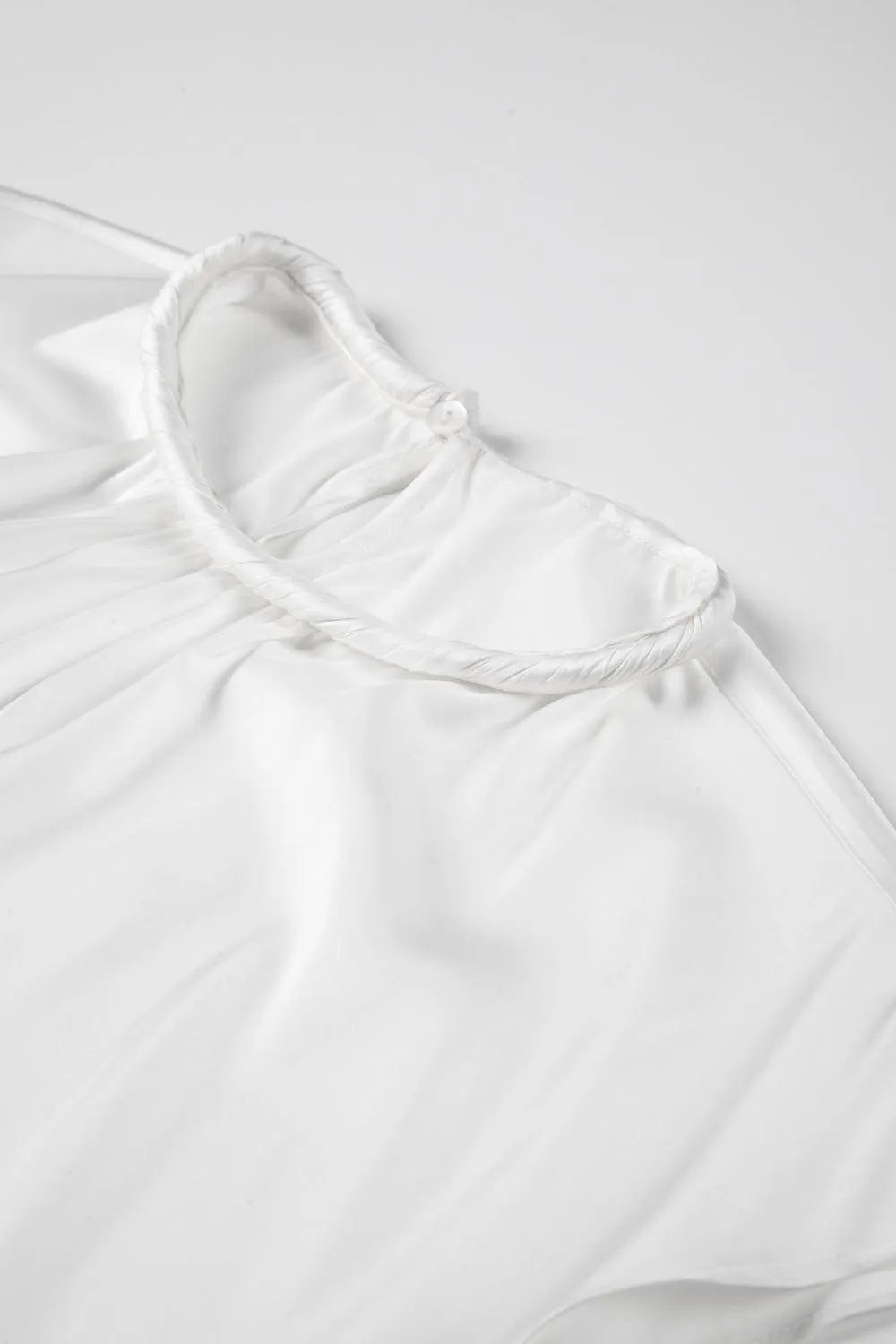 Twirl Acetate Satin Top