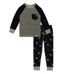 Two Piece Moose Pyjama Set