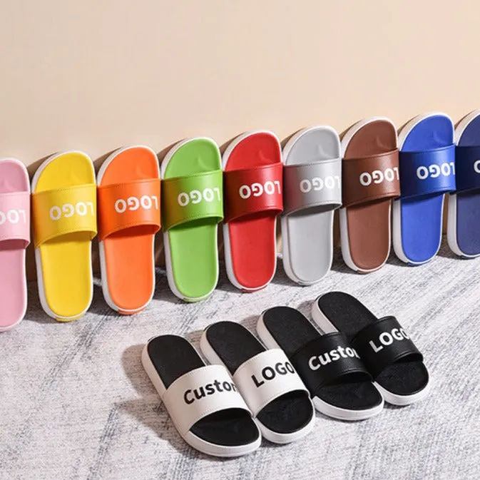 Two-Tone Blank Sliders - Brown