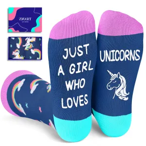 Unicorn Gifts for Women Teen Girls - Novelty Funny Animal Socks, Unicorn Socks for Adults, Animal Gifts for Unicorn Lovers, Rainbow Gifts