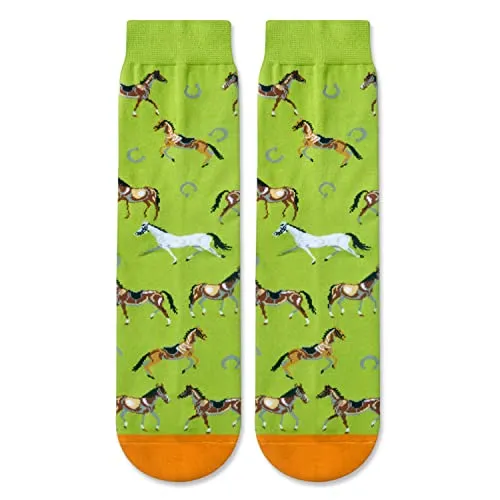 Unisex Funny Horse Socks, Horse Gifts for Women and Men, Horse Gifts Farm Animal Socks