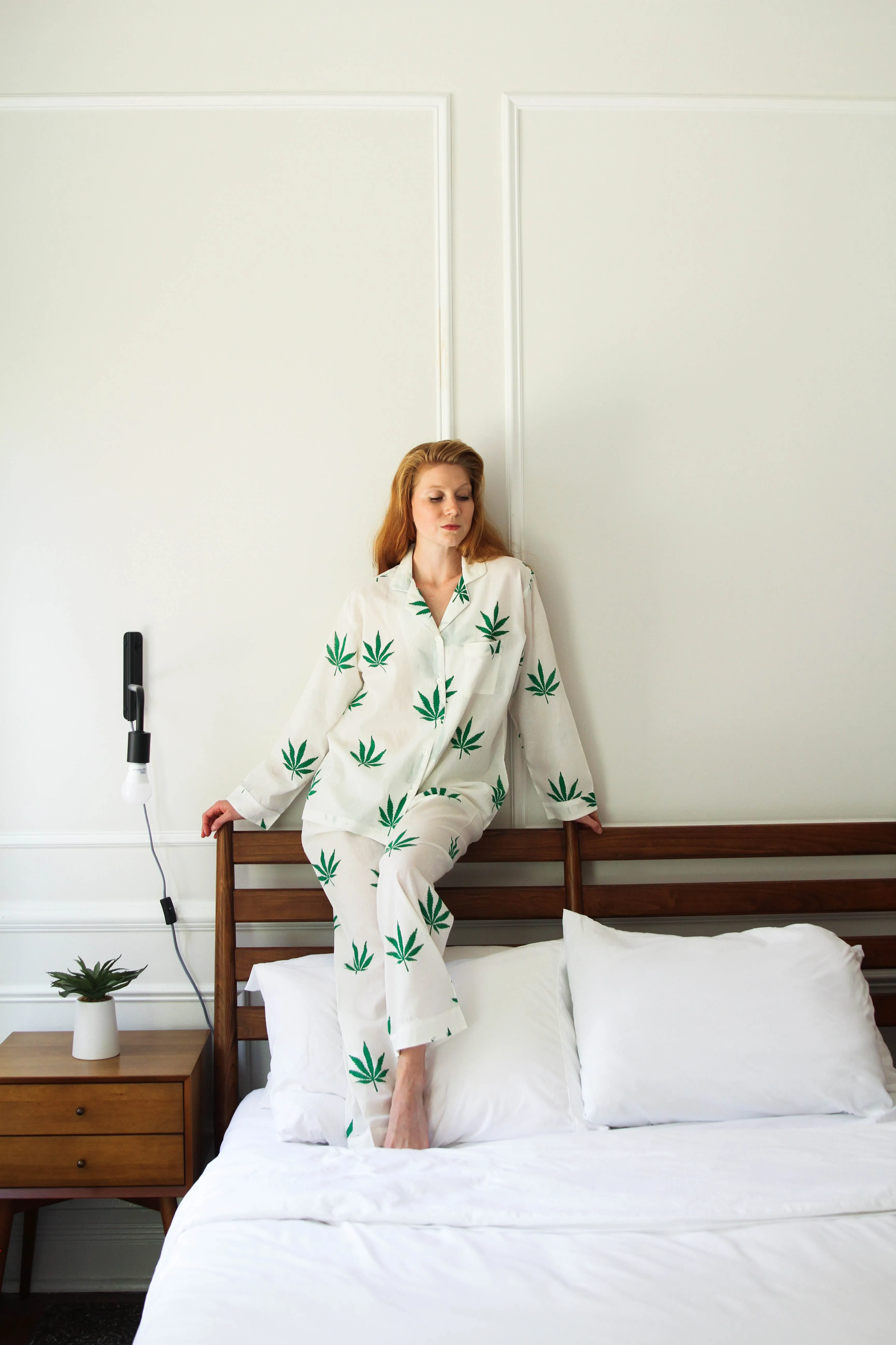 Unwind in Weed-Print Pajamas