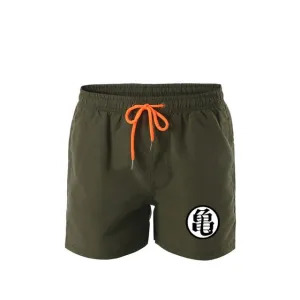 URSPORTTECH Beach Shorts Men Bottoms Quick Dry Print Swimming Surfing Shorts Summer Draw String Elastic Waist Short Men Swimwear