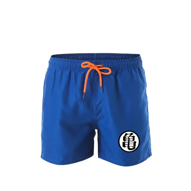 URSPORTTECH Beach Shorts Men Bottoms Quick Dry Print Swimming Surfing Shorts Summer Draw String Elastic Waist Short Men Swimwear