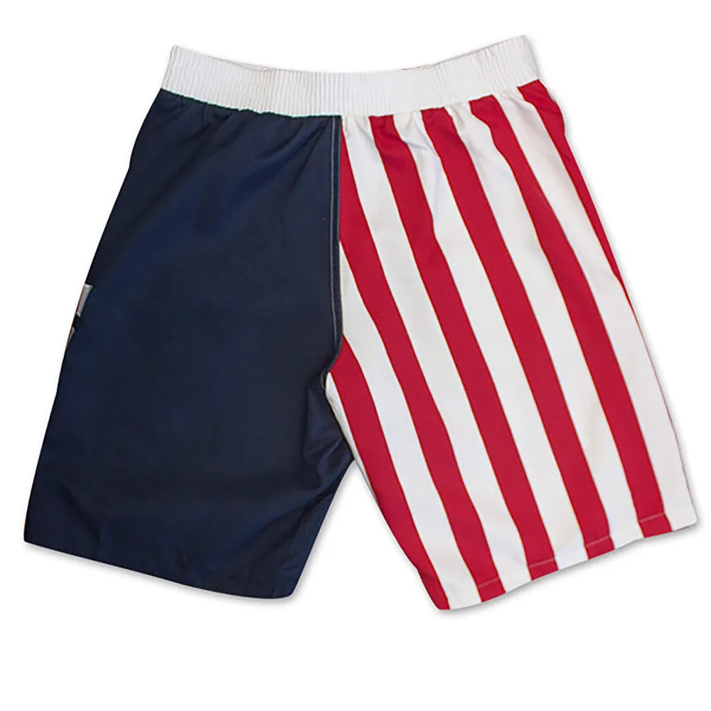 USA American Flag Men's Board Shorts Swim Trunks Patriotic Stars And Stripes