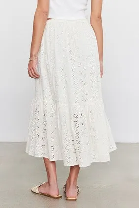 Velvet Amelia Skirt - Coconut