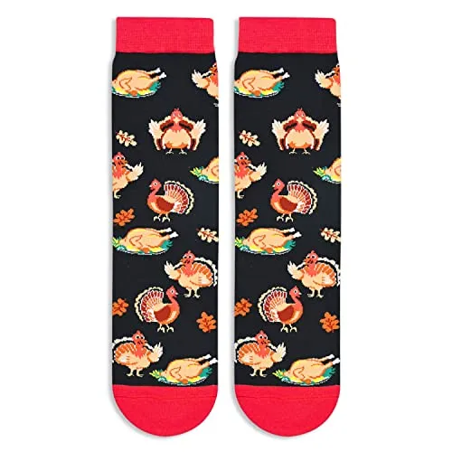 Versatile Turkey Gifts, Unisex Turkey Socks for Women and Men, All-occasion Thanksgiving Gifts Animal Socks