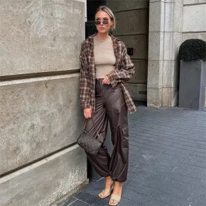 Vintage Loose Fit Plaid Shirt
