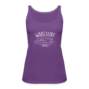Wakesurf Family (boy) Women's Premium Tank Top