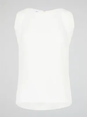 White Sleeveless Top