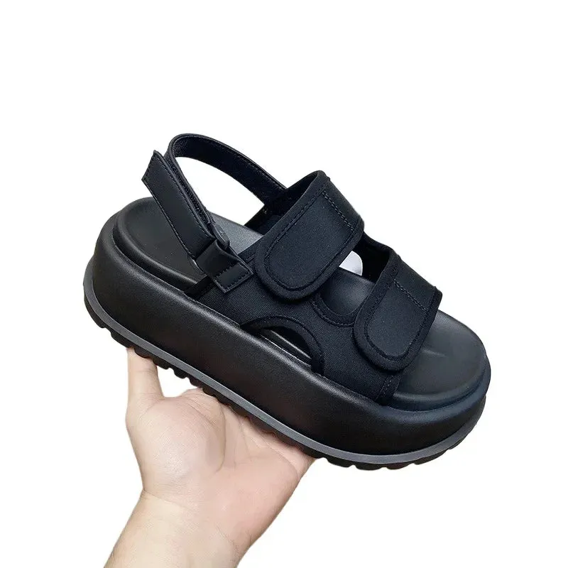 Women's Fashion Sandals 2024 New Summer Beach Internet Celebri  Platform Increased Sandals Sports Casual Sandals