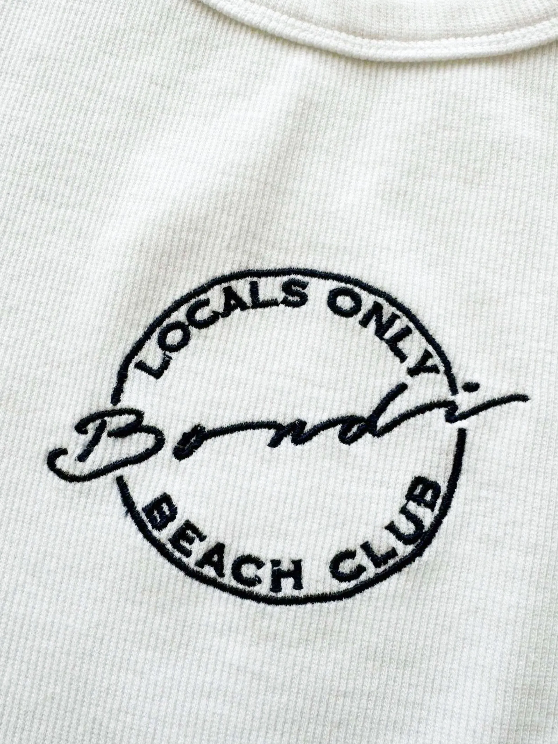 Women's Locals Only Rib Tank (White)