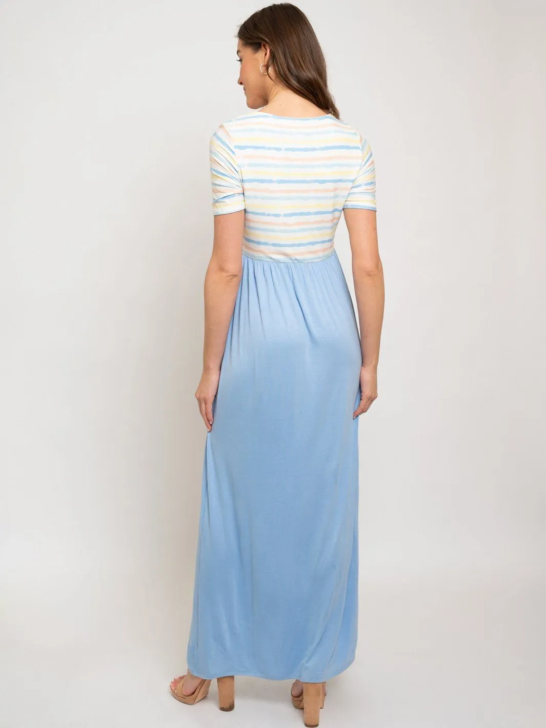 WOMEN'S MAXI STRIPES DRESS