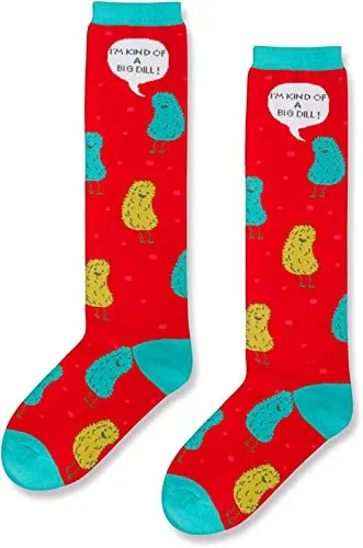 Women's Pickle Socks, Pickle Theme Socks, Pickle Gifts, Presents For Women, Pickle Lover Gift, Big Dill Pun Socks, Mothers Day Gifts, Food Socks