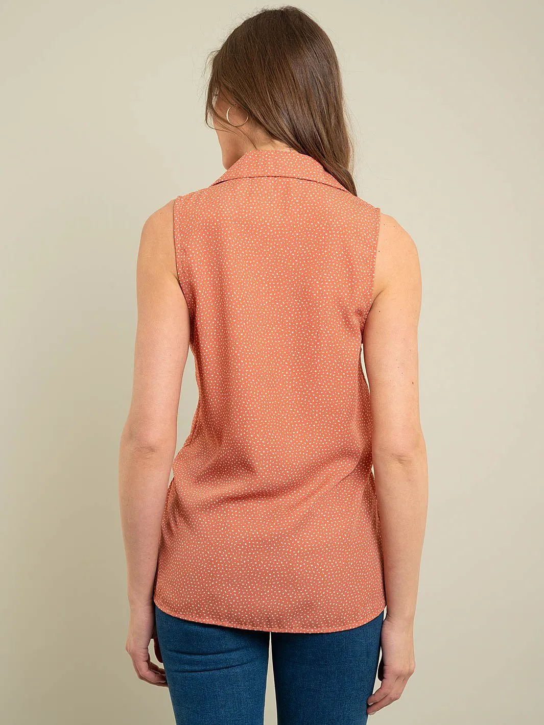 WOMEN'S POLKA DOTS TOP