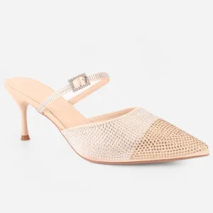 Women's "LIKORICE" Glittery Evening Sandals
