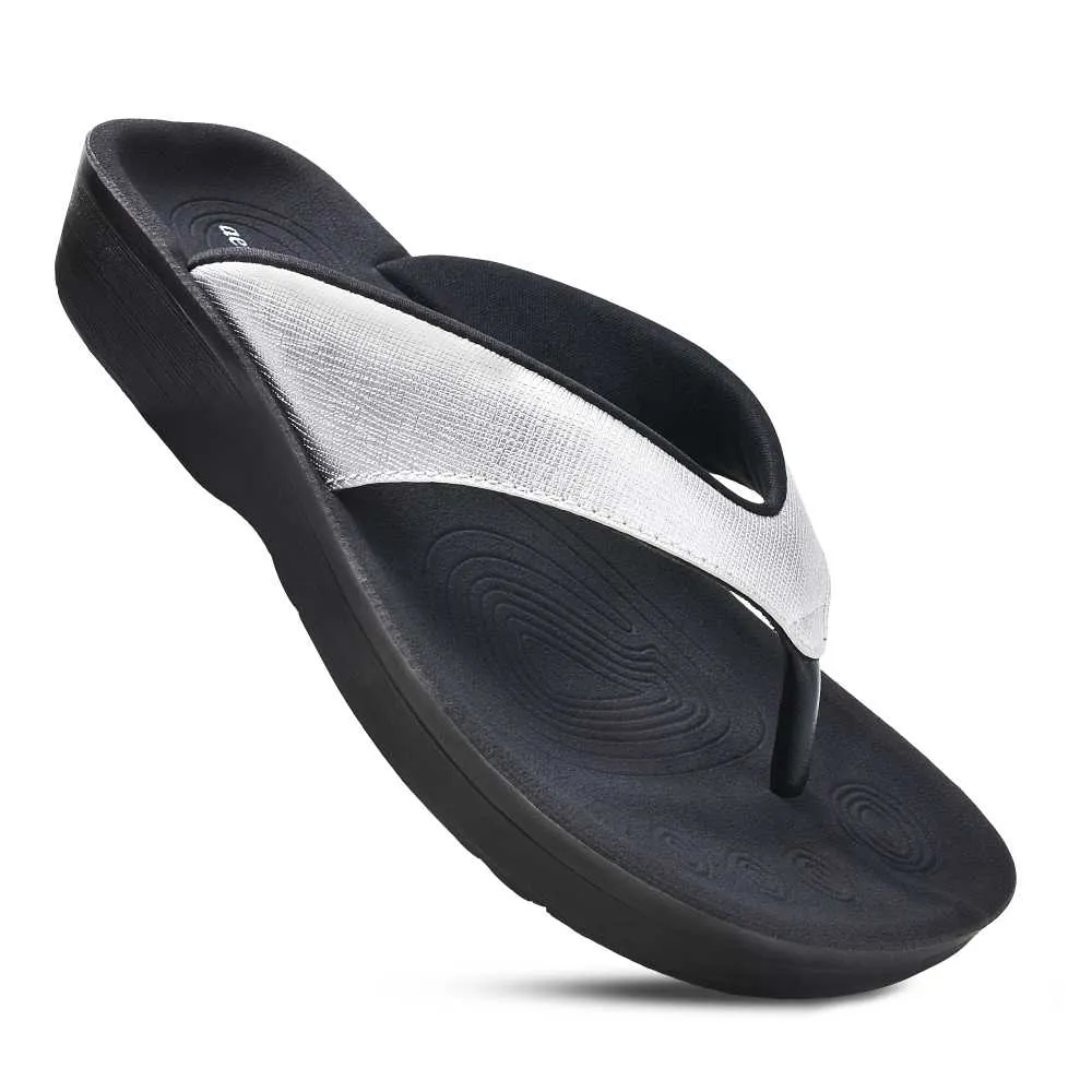 Women's Sandals Matt Gloss Silver